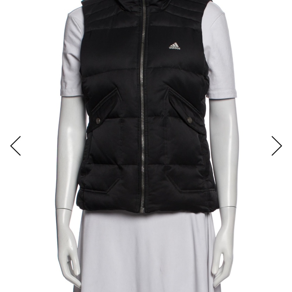Adidas Women's Black Quilted Vest